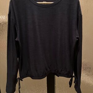 Navy Long Sleeve Women's Casual Top